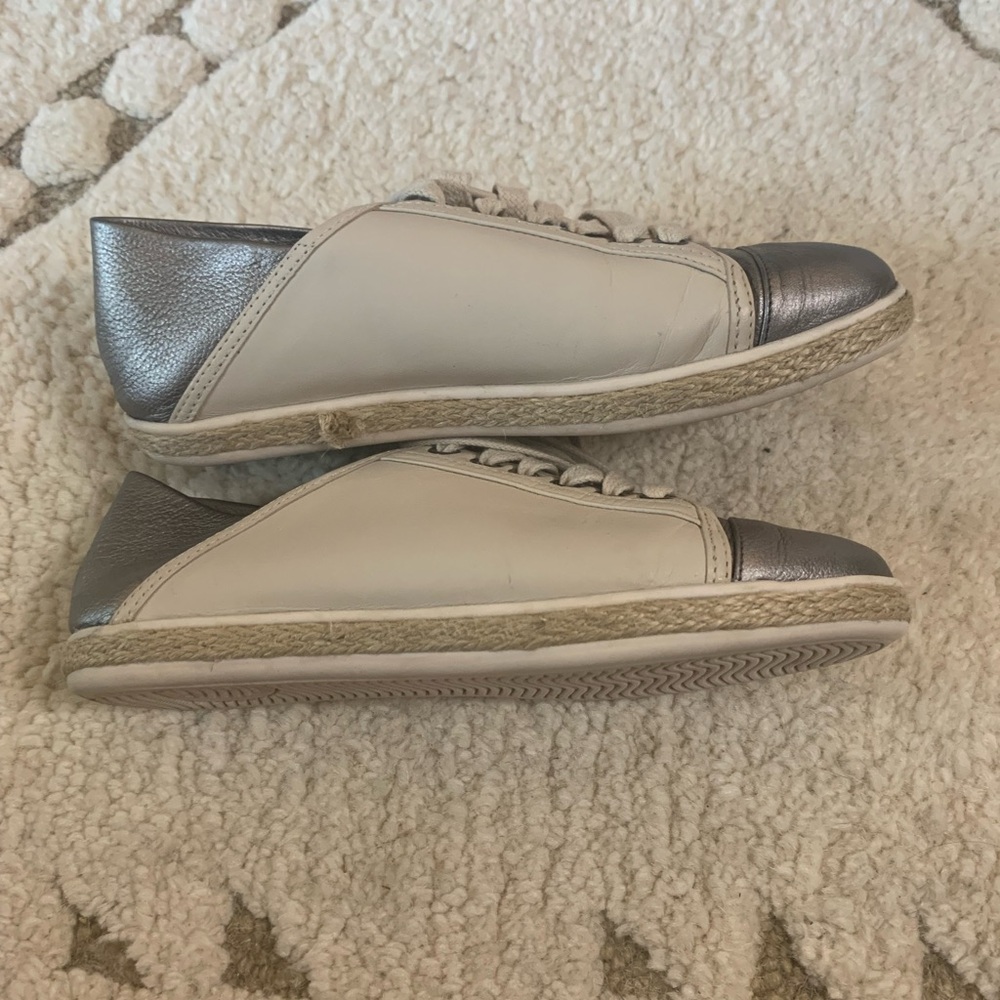Chocolate Blu Leather Sneakers View 3